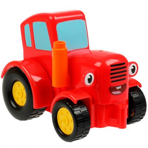 Город мастеров Большие кубики: красный ТРАКТОР, 4 деталей Город мастеров Большие кубики: красный ТРАКТОР, 4 деталей