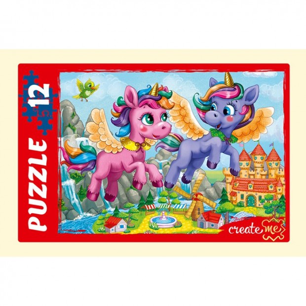 Пазл 12 Чудесные единороги №25 П12-2909 Пазл 12 Чудесные единороги №25 П12-2909