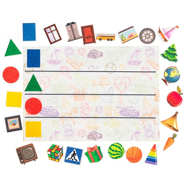 Игра Найди фигуру фетр LIP1275 Игра Найди фигуру фетр LIP1275