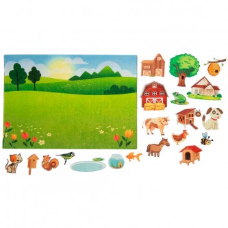 Игра Кто где живет фетр LIP1230 Игра Кто где живет фетр LIP1230