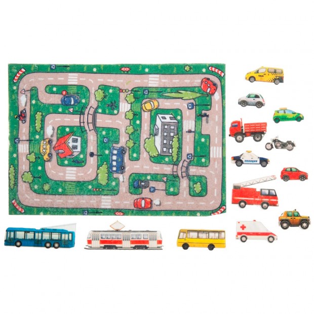 Игра Веселые машинки фетр LIP1159 Игра Веселые машинки фетр LIP1159