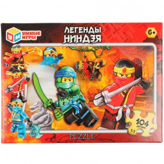Пазл 104 Легенды ниндзя 4650250583578 Пазл 104 Легенды ниндзя 4650250583578