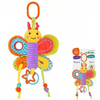 Игрушка развивающая 939721 Подвеска с мягким прорезывателем шуршалкой Игрушка развивающая 939721 Подвеска с мягким прорезывателем шуршалкой