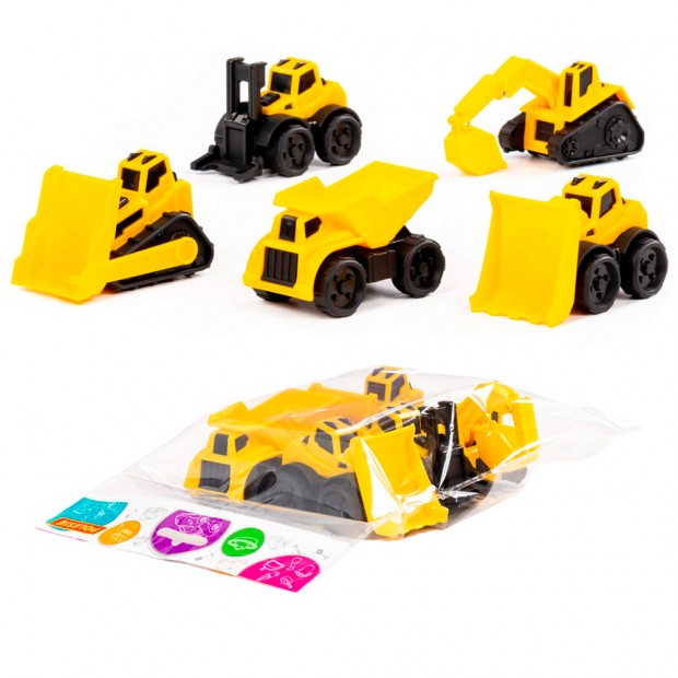 Набор спецтехники-мини 5 шт в пакете 47974 Набор спецтехники-мини 5 шт в пакете 47974