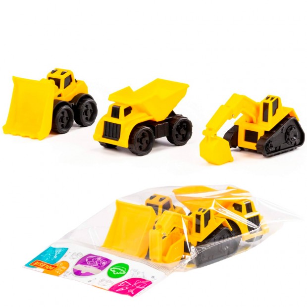 Автомобиль Самосвал-мини + Экскаватор-мини гусеничный + Погрузчик-мини (в пакете) 47998 Автомобиль Самосвал-мини + Экскаватор-мини гусеничный + Погрузчик-мини (в пакете) 47998