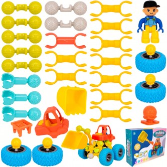 Конструктор 628-3A Строительная техника в коробке Конструктор 628-3A Строительная техника в коробке