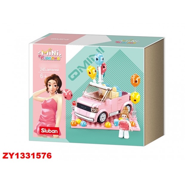 Конструктор Розовая мечта 38-1086 Машина 245 дет. в коробке Конструктор Розовая мечта 38-1086 Машина 245 дет. в коробке