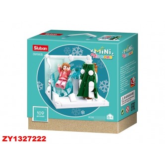 Конструктор Зима 38-0989D Горка 109 дет. в коробке Конструктор Зима 38-0989D Горка 109 дет. в коробке