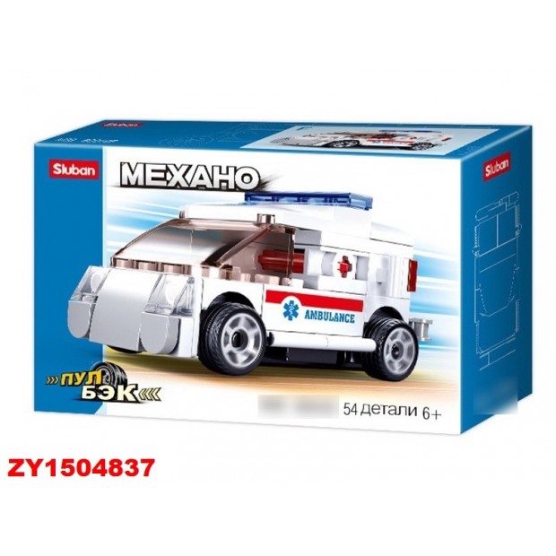 Конструктор Механо 38-0916F Скорая 54 дет. в коробке Конструктор Механо 38-0916F Скорая 54 дет. в коробке