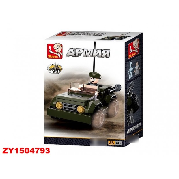 Конструктор Армия 38-0587F Машина 83 дет. в коробке Конструктор Армия 38-0587F Машина 83 дет. в коробке