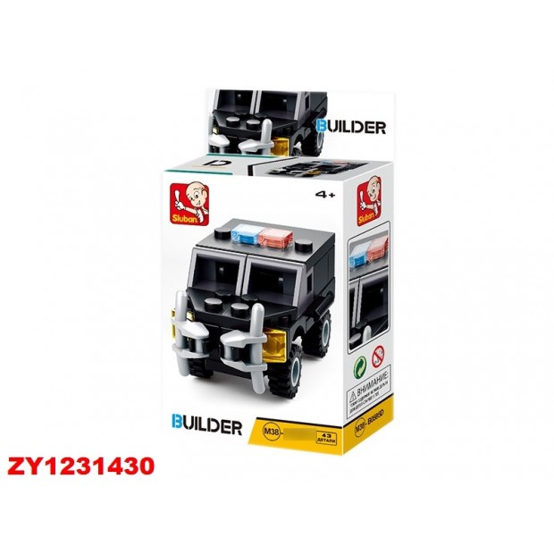 Конструктор Builder 38-0595D Машина 43 дет. в коробке Конструктор Builder 38-0595D Машина 43 дет. в коробке