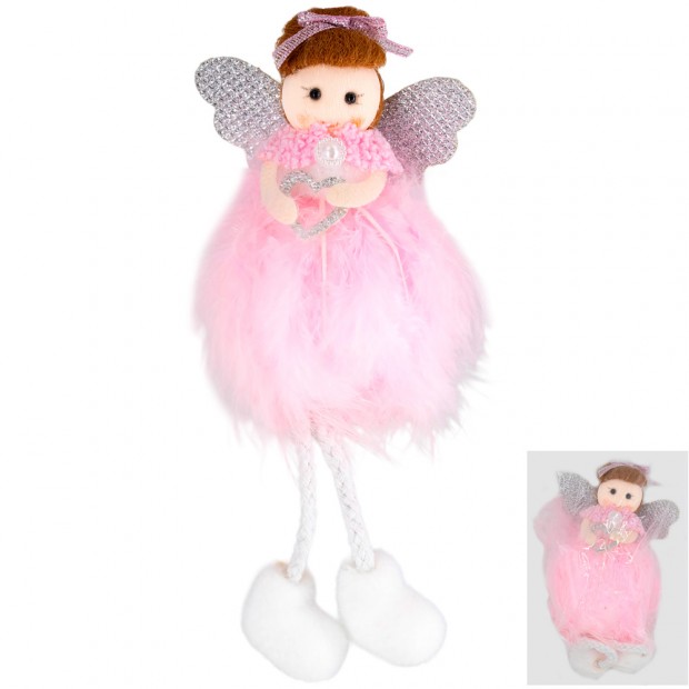 Ел.укр. мягкая игрушка Ангел 17 см 230-3934 Ел.укр. мягкая игрушка Ангел 17 см 230-3934