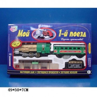 Железная дорога на батарейках Мой первый поезд в коробке 144-06073АН