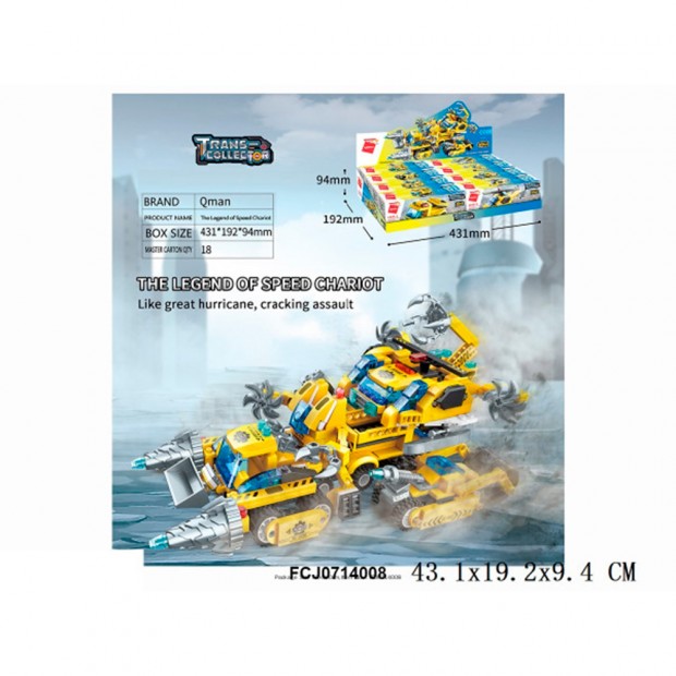 Конструктор 1408 QMAN Машина в коробке Конструктор 1408 QMAN Машина в коробке