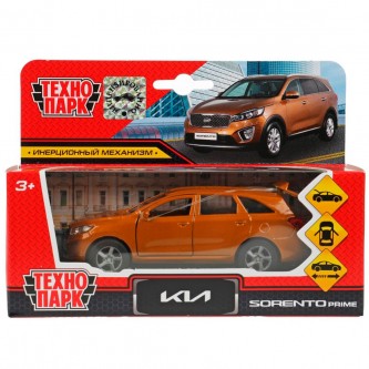 Модель SB-17-75-KS-BROWN KIA sorento prime, 12 см, двери, багаж., инерц., золотой Технопарк  в коробке