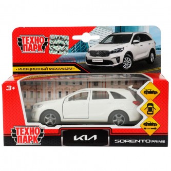 Модель SB-17-75-KS-WHITE-WB KIA sorento prime, 12 см, двери, багаж., инерц., белый Технопарк  в коробке