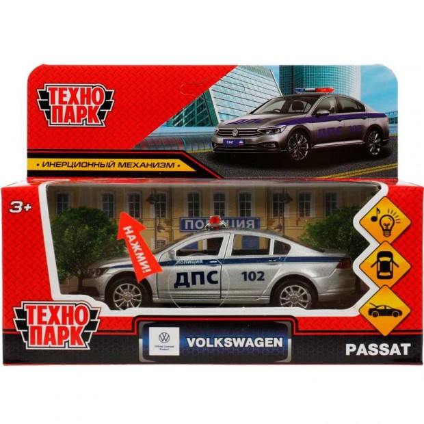 Модель VOLKSWAGEN PASSAT ПОЛИЦИЯ 12 см Технопарк в коробке Модель VOLKSWAGEN PASSAT ПОЛИЦИЯ 12 см Технопарк в коробке
