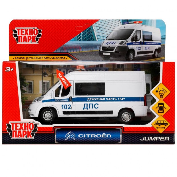 Модель CITROEN JUMPER ПОЛИЦИЯ 14 см Технопарк