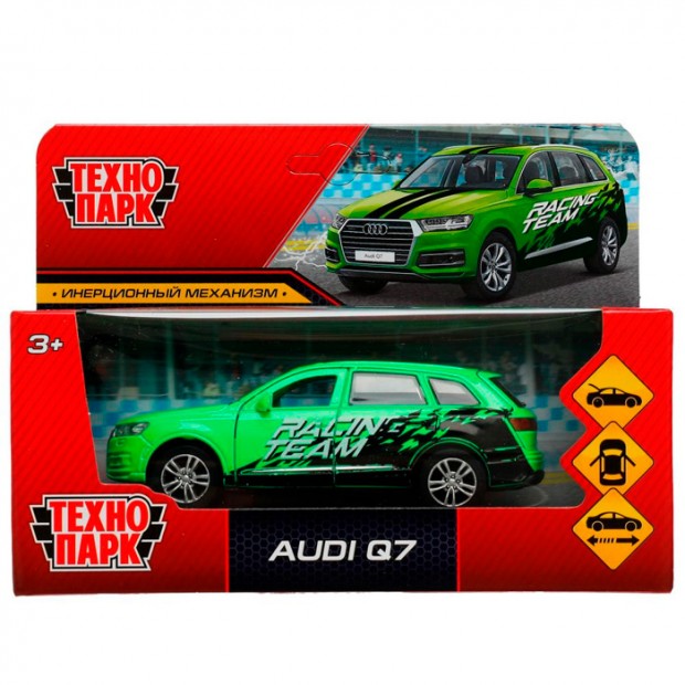 Модель AUDI Q7 СПОРТ длина 12 см зеленый Технопарк в коробке Модель AUDI Q7 СПОРТ длина 12 см зеленый Технопарк в коробке