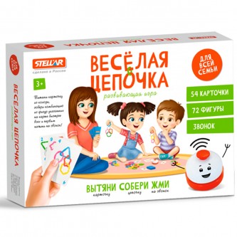 Игра №63. Веселая цепочка 72 детали 01163