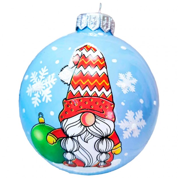 Шар 80мм Сказочный гномик КУ-80-224131 Шар 80мм Сказочный гномик КУ-80-224131