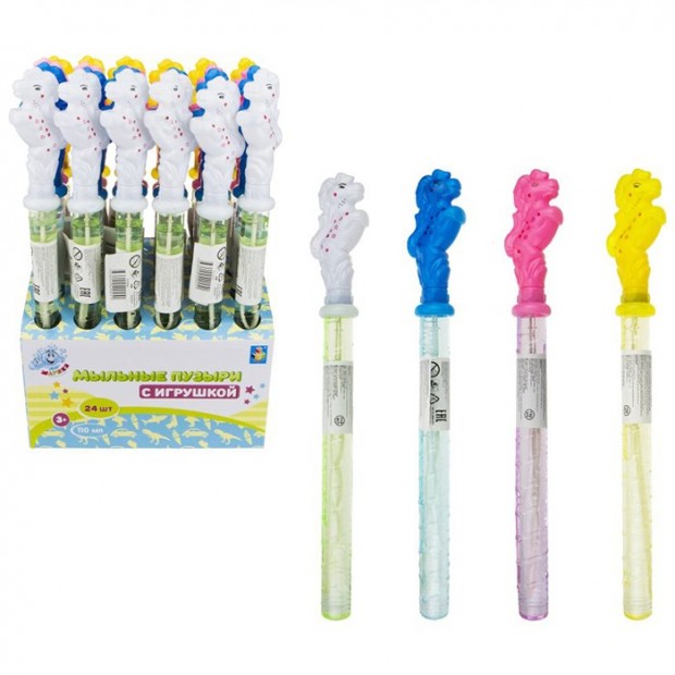 Мыльные пузыри Т17224 Мы шарики! колба с игрушкой лошадка 110 мл 1toy Мыльные пузыри Т17224 Мы шарики! колба с игрушкой лошадка 110 мл 1toy