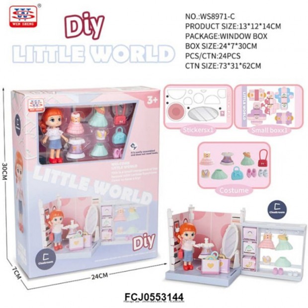 Игровой набор WS8971-C гардеробная в кор. Игровой набор WS8971-C гардеробная в кор.