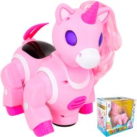 Игрушка на батарейках YS995724 Единорог, свет, звук, в коробке