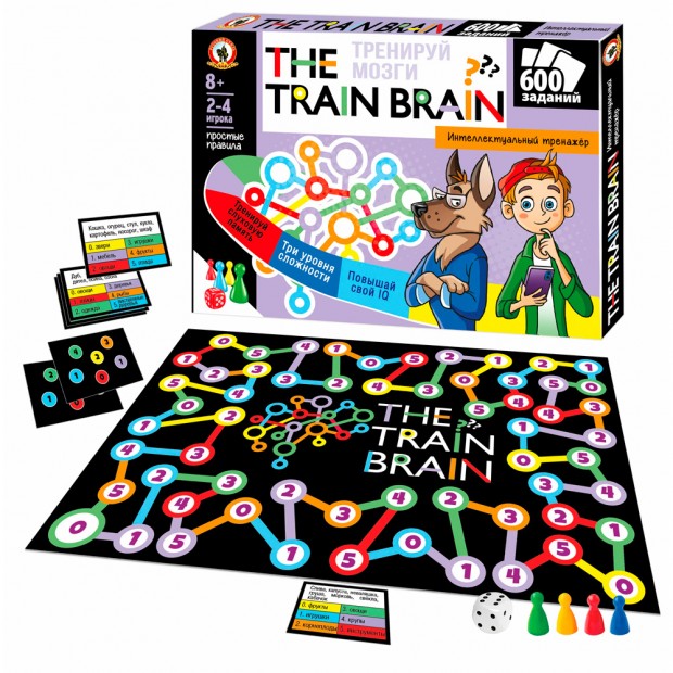 Игра Викторина для всей семьи «Тренируй мозги. The Train Brain» 03378 Игра Викторина для всей семьи «Тренируй мозги. The Train Brain» 03378