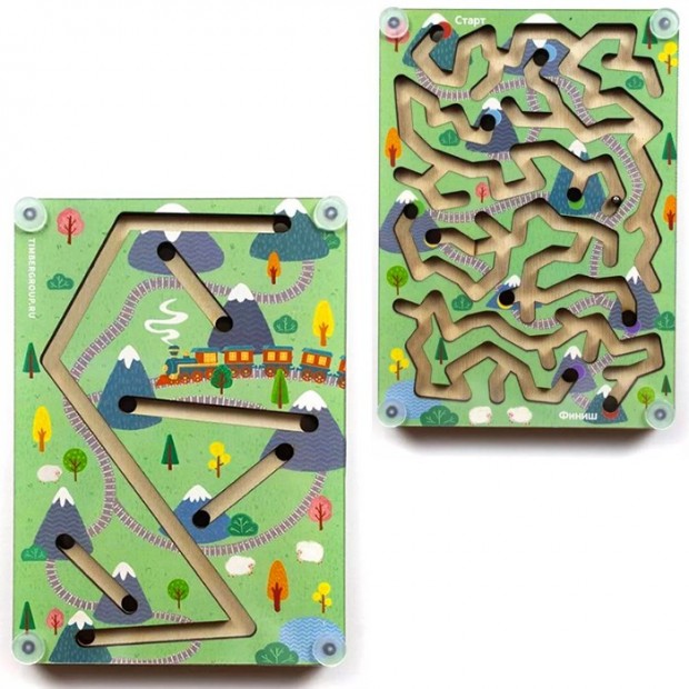 Деревянный лабиринт с шариком Деревянный лабиринт с шариком