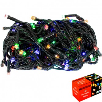 Электрическая гирлянда 140л LED 10м с контроллером 141V-175 Электрическая гирлянда 140л LED 10м с контроллером 141V-175