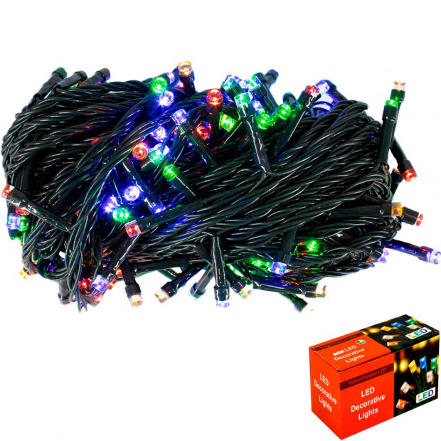 Электрическая гирлянда 180л LED 14м с контроллером 141V-176 Электрическая гирлянда 180л LED 14м с контроллером 141V-176