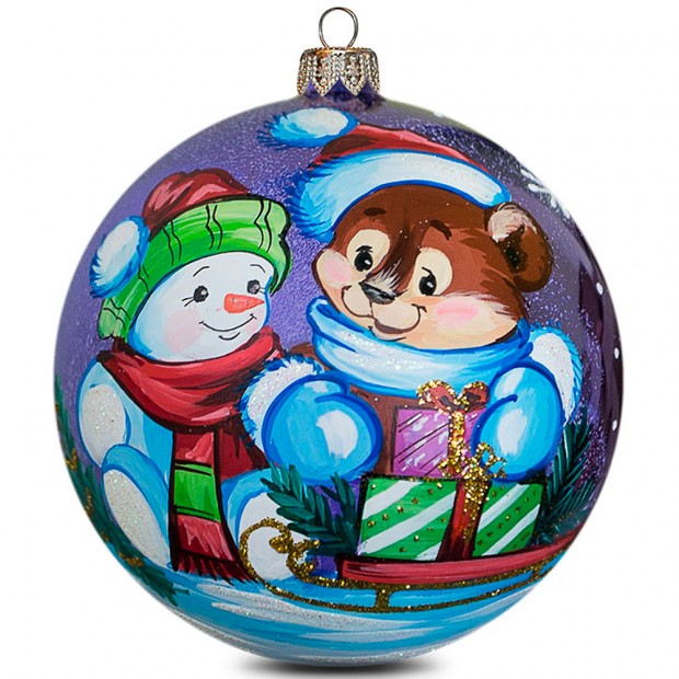 Шар 100мм Снежный друг Шар 100мм Снежный друг