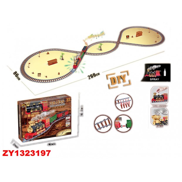 Железная дорога на батарейках ZY1323197 в коробке Железная дорога на батарейках ZY1323197 в коробке