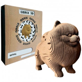 Конструктор Картонный 3D QBRIX Шпиц 20023 Конструктор Картонный 3D QBRIX Шпиц 20023