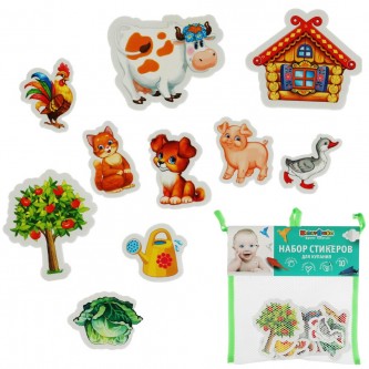 Набор стикеров Ева Овощи 10 шт, сетка КАПИТОШКА STICK72613 Набор стикеров Ева Овощи 10 шт, сетка КАПИТОШКА STICK72613