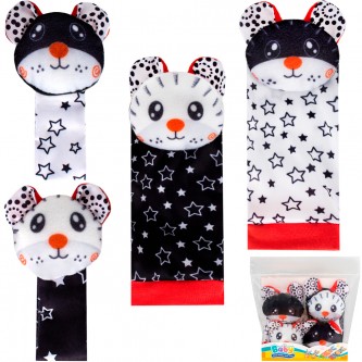 Набор погремушек 2029-2B носочки и браслеты в пак.