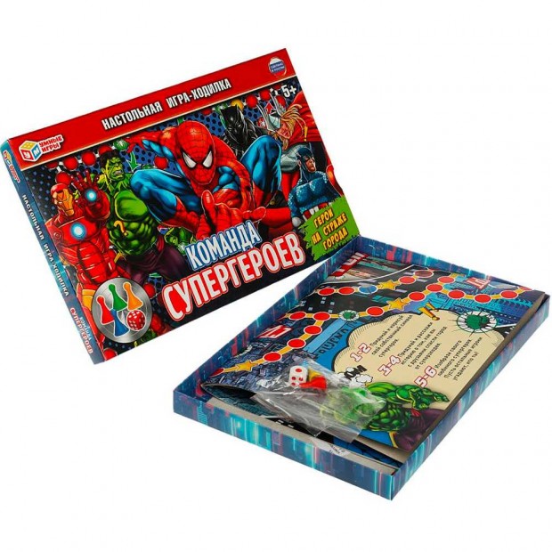 Игра Умка Команда супергероев. Ходилка Игра Умка Команда супергероев. Ходилка