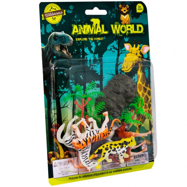 Набор животных Сафари на блистере