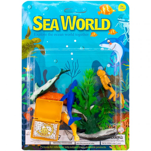 Набор животных Морские на блистере 2440539