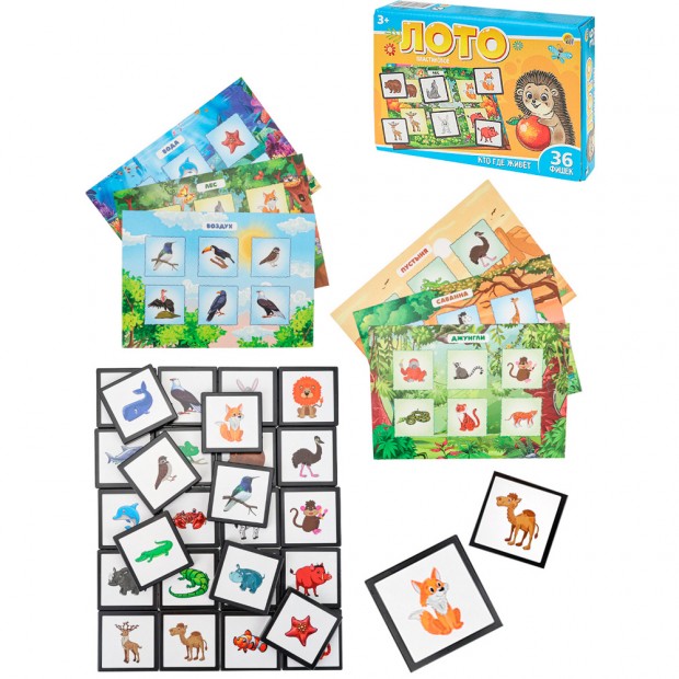 Лото Кто где живёт ИН-4262 Лото Кто где живёт ИН-4262