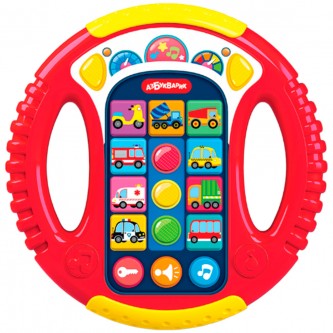 Руль музыкальный Весёлые машинки (красный) 4630027295064 Руль музыкальный Весёлые машинки (красный) 4630027295064