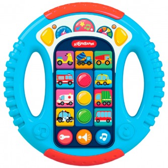 Руль музыкальный Весёлые машинки (голубой) 4630027295088 Руль музыкальный Весёлые машинки (голубой) 4630027295088
