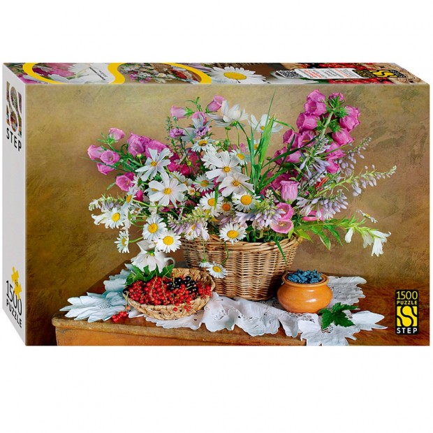 Пазл 1500 Натюрморт с ромашками 83084 Степ
