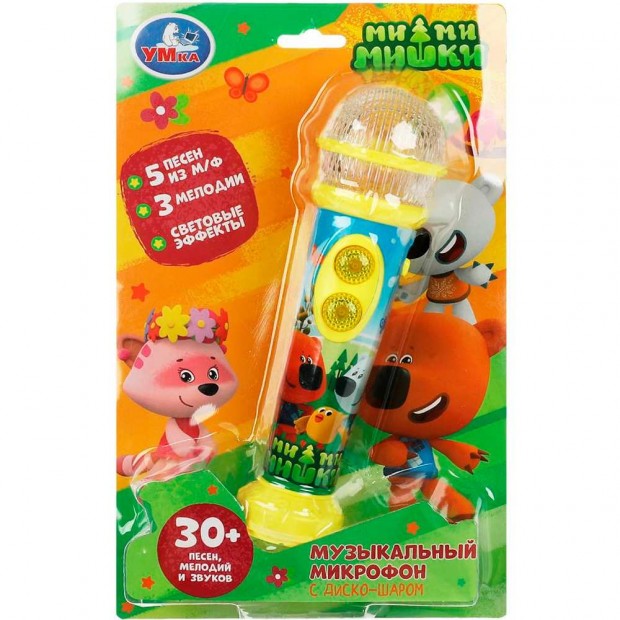 Микрофон Ми-ми-мишки 30 песен,мелодий,звуков.диско-шар.блист.бат. HT834-R15 Микрофон Ми-ми-мишки 30 песен,мелодий,звуков.диско-шар.блист.бат. HT834-R15