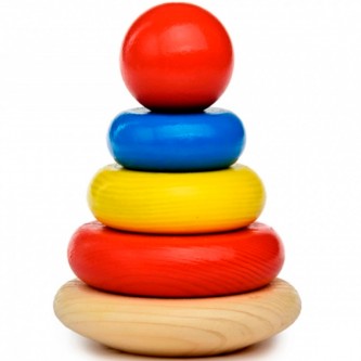 Деревянная Пирамидка 5 деталей П-07 Деревянная Пирамидка 5 деталей П-07