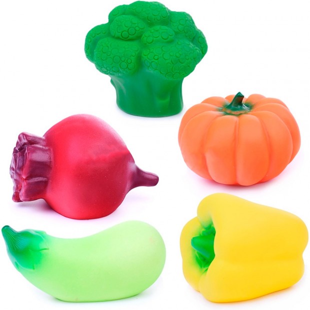 Резиновый Набор овощей.Урожай мини С-1659 /6/ Резиновый Набор овощей.Урожай мини С-1659 /6/