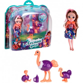 Кукла Лесные Феи 16 см со страусами 25,5х7х25,5 см Т24023 Кукла Лесные Феи 16 см со страусами 25,5х7х25,5 см Т24023