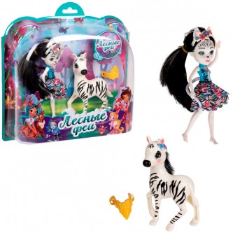 Кукла Лесные Феи 16 см с зеброй 25,5х7х25,5 см Т24025 Кукла Лесные Феи 16 см с зеброй 25,5х7х25,5 см Т24025