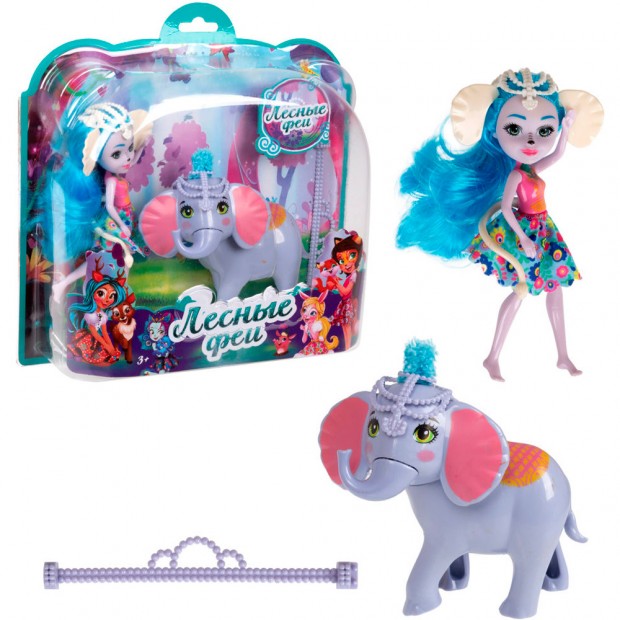 Кукла Лесные Феи 16 см со слоником 25,5х7х25,5 см Т24027 Кукла Лесные Феи 16 см со слоником 25,5х7х25,5 см Т24027